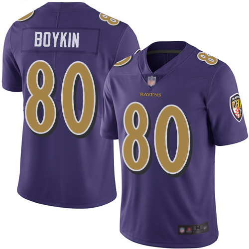 Baltimore Ravens Limited Purple Men Miles Boykin Jersey NFL Football #80 Rush Vapor Untouchable